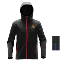 a group of stormtech(r) orbiter mens softshell hoody