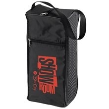 a black 70 denier nylon golf shoe bag