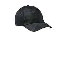 aerial view a black camo new era (r) tonal camo stretch tech mesh cap, image 1 of 3