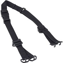a black dynamic(tm) adjustable chin strap