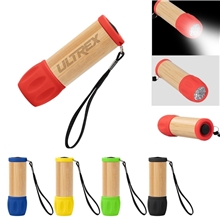a group of eco - friendly bamboo flashlight