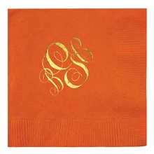 a group of deep - tone colored 2- ply beverage napkins