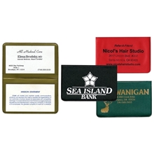 a group of card case with 2 clear pockets
