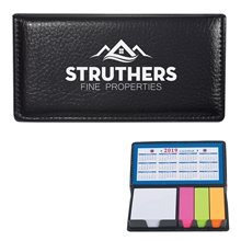 a group of leather look case of sticky notes with calendar