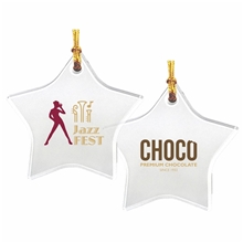a group of 3 sun catcher acrylic ornament - star