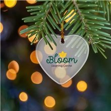 a group of 3 sun catcher acrylic ornament - heart