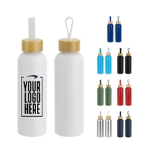 aerial view a group of asbury 24 oz recycled aluminum bottle, image 1 of 4