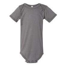 aerial view a asphalt bella + canvas - baby short sleeve onesie - 100b, image 1 of 3