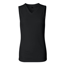 aerial view a black badger - ladies b - dry sleeveless t - shirt, image 1 of 3