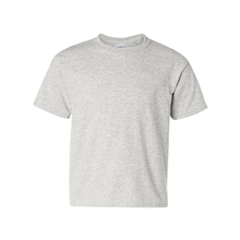 aerial view a ash gildan - youth heavy cotton t - shirt - g5000b, image 1 of 3