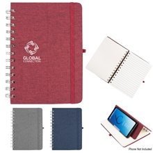 a group of rpet notebook with phone holder