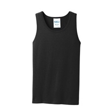 aerial view a jet black port co(tm) core cotton tank top, image 1 of 6