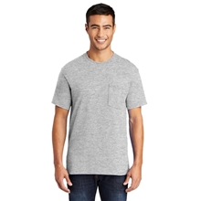 aerial view a ash port company(r) tall core blend pocket tee, image 1 of 6