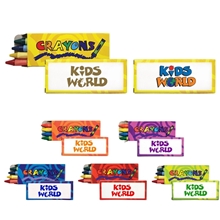 a group of non - toxic 4- pack wax crayons