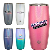 a group of snowfox(r) 18 oz shimmer beer glass, full color digital