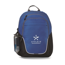 aerial view a royal blue mission laptop backpack - royal blue, image 1 of 5
