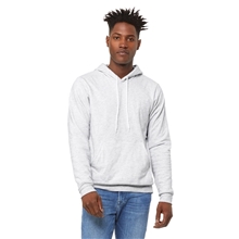 aerial view a ash bella + canvas - unisex sponge fleece hoodie sweatshirt, image 1 of 6