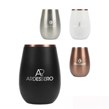 a group of snowfox(r) 8 oz vacuum insulated sauvignon blanc wine glass