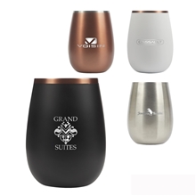 a group of snowfox(r) 13.5 oz vacuum insulated pinot noir wine glass