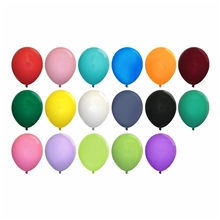a group of 9 standard latex balloon