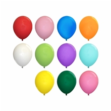 a group of 17 standard latex balloon