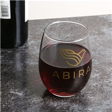 aerial view a group of 15 oz stemless wine glass, image 1 of 2