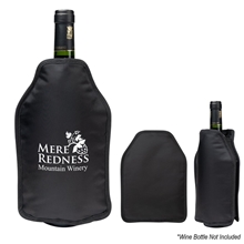 aerial view a black wine bottle cooler, image 1 of 2