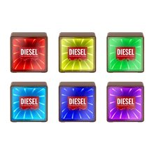 aerial view a group of orbit wood grain mirror light - up speaker, image 1 of 4