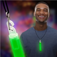 a group of 6 premium green glow sticks