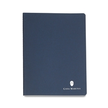 aerial view a navy blue moleskine(r) cahier ruled x - large journal, image 1 of 2