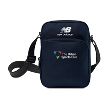aerial view a navy blue new balance(r) sling bag, image 1 of 6