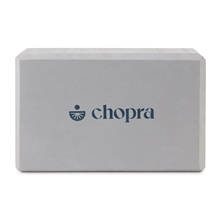 aerial view a dove grey restore yoga block, image 1 of 4