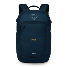 aerial view a night shift blue osprey axis commuter backpack, image 1 of 4