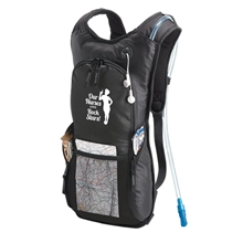 a black quench hydration pack