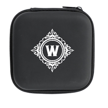 aerial view a black duo talk wireless microphone, image 1 of 8