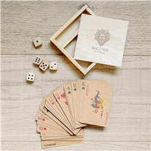 a group of playing card dice set