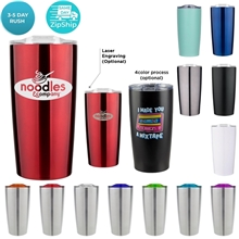aerial view a group of 20 oz odin vacuum insulated stainless steel tumbler, image 1 of 6