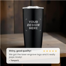 aerial view a group of 20 oz odin vacuum travel insulated stainless steel tumbler, image 1 of 5