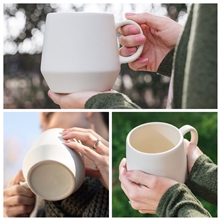 a group of 16 oz verona ceramic mug - matte ivory