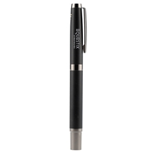 aerial view a black recycled brass ultra gel roller ball, image 1 of 7