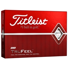a group of titleist tru feel golf balls
