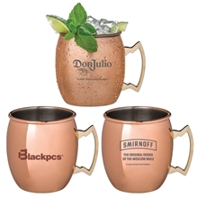 a group of annapurna copper plated moscow mule mug