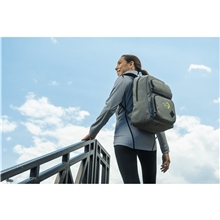 a group of graphite deluxe 15 inch laptop backpack