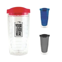aerial view a group of 16 oz double wall acrylic orbit tumbler, image 1 of 2