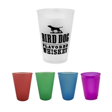 a group of 12 oz frosted reusable stadium cup