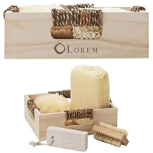 a group of getaway 4- piece spa kit in box