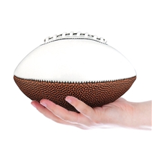 a group of 10 mid - size synthetic leather signature football