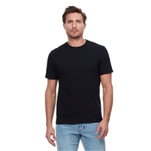 aerial view a black threadfast apparel epic unisex t - shirt, image 1 of 7