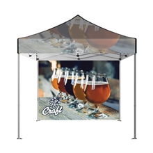 a multi-colored displaysplash 10 x 10 single - sided tent wall