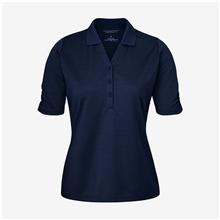 a navy ladies monterey polo